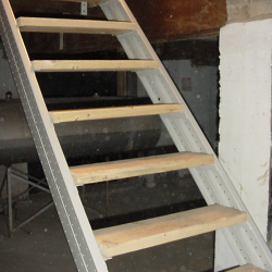 Basement Stair Stringers by Fast-Stairs.com