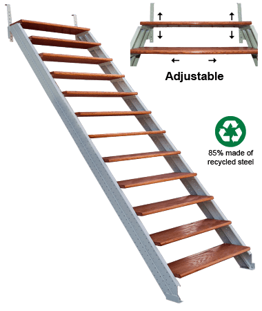 custom metal stair riser